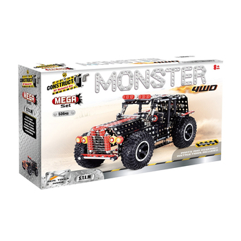 536pc Construct IT Mega Set DIY Monster 4WD Vehicle Toy w/Tools Kit Kids 8+