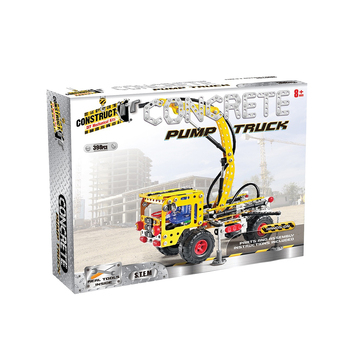 398pc Construct IT DIY Pump Truck Toy w/ Tools Kit Kids 8y+