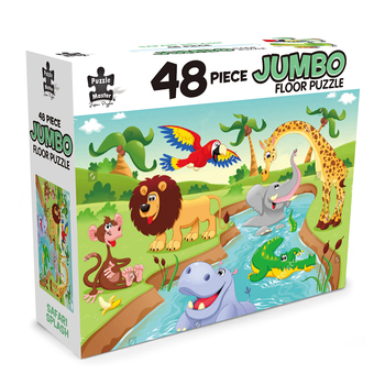 48pc Puzzle Master Jumbo Floor Safari Splash Jigsaw Puzzle Kids 3y+