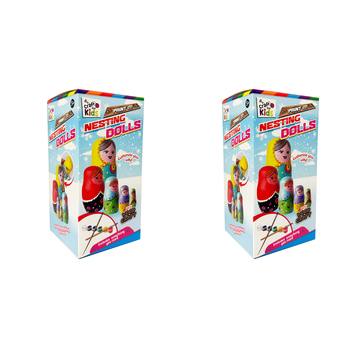 2PK Craft For Kids Paint Your Own Wooden Nesting Dolls 5y+