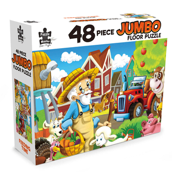 48pc Puzzle Master Jumbo Floor Kids Puzzle - Feeding Time 3y+
