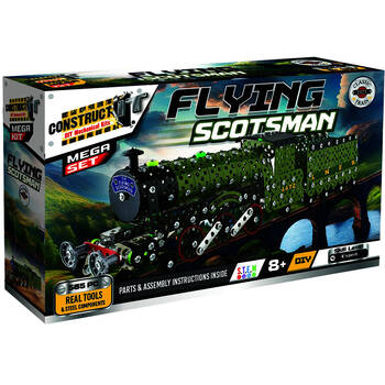 565pc Construct IT DIY Mechanical Flying Scotsman 2.0 Kit Kids/Adults 8y+