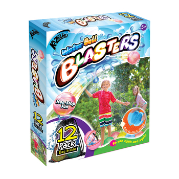 12pc Kazaang Auto-Refill Water Ball Blasters w/ Bag Toy Set Kids 5y+