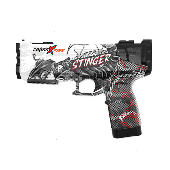4pc Kazaang Cross Fire Stinger Water Gun/Charger/Cartridge Set Kids 8+