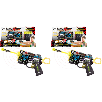 2PK Kazaang CrossXFire ShotZ Micro Blaster Kids Toy - Game On 8y+