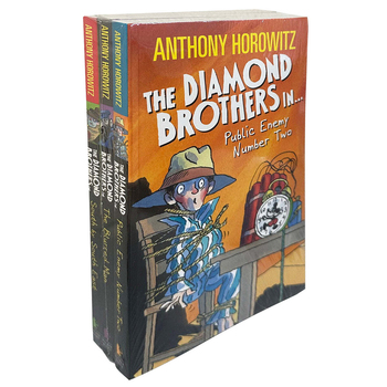 3pc Promotional The Anthony Horowitz Diamond Brothers Book Collection Set 7-9Y+