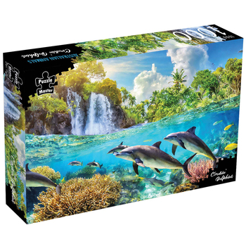 1000pc Puzzle Master Crusin' Dolphins Kids Puzzle 70x50cm