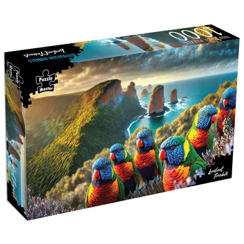 1000pc Puzzle Master Lorikeet Friends Jigsaw Puzzle 70x50cm
