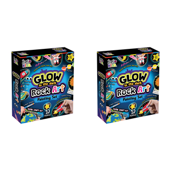 2PK Craft For Kids Glow In The Dark Rock Art Kids Painting Kit 8y+