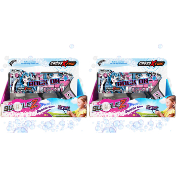 2PK Kazaang CrossXFire BubbleZ  Gun Kids Toy - Rock On 3y+