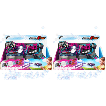 2PK Kazaang CrossXFire BubbleZ Gun Kids Toy - Streetwise 3y+
