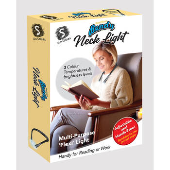 Scribbles Stationery LED USB Bendy Bedtime Reading Necklight Black 5y+