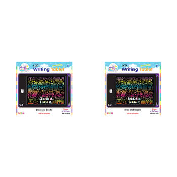 2PK Magic Sensory 8.5" Interactive LCD Writing Tablet Purple Art Children 3y+