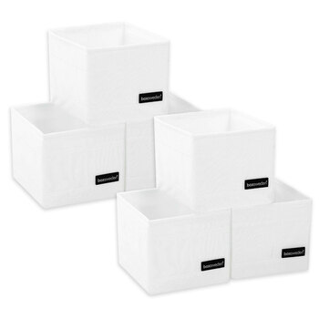 2PK Kloset Storage Cube Square 3Pk 14X14X13Cm White 