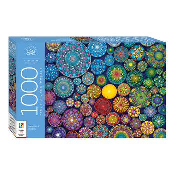 Elevate Mindfulness 1000pc Jigsaw Puzzle: Mandala Rocks 