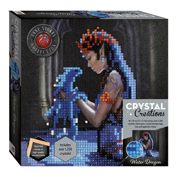 Art Maker Crystal Creations Canvas Anne Stokes: Water Dragon Kit 14y+
