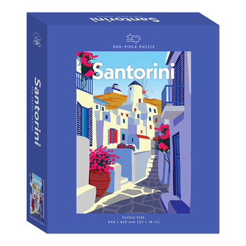 Elevate The Travel Series 500pc Jigsaw Puzzle: Santorini 12y+