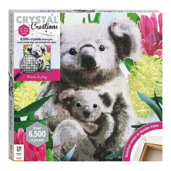 Art Maker Crystal Creations Canvas: Koala and Joey Craft Activity Kit 14y+