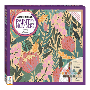 Art Maker Paint by Numbers: Spring Blooms Painting Set 