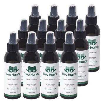 12PK Two Hands 125ml Hand Sanitiser Mist Spray