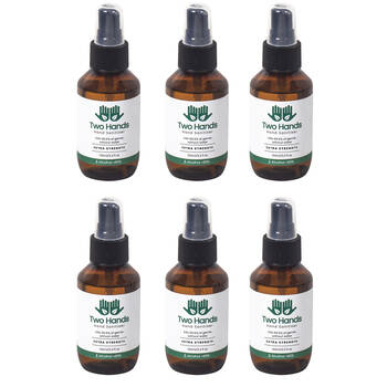 6PK Two Hands 100ml Hand Sanitiser Mist Spray Extra Strength