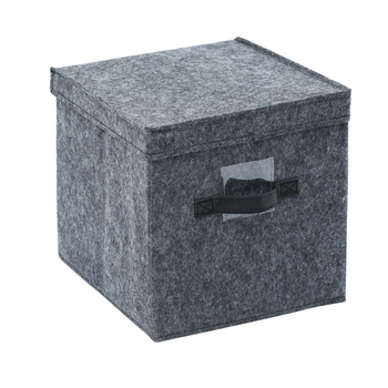 Boxsweden 30cm Square Felt Storage Box w/ Lid
