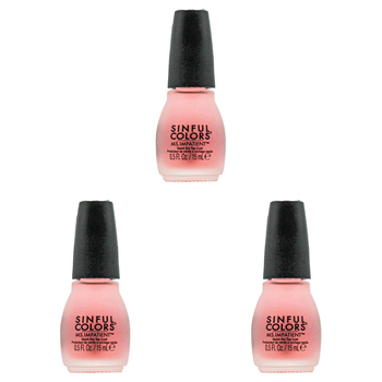 3PK Sinful Colors 15ml Nail Polish Quick Dry - Ms Impatient 1706