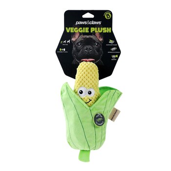 Paws & Claws 26cm Veggie Plush Corn Cob - Green