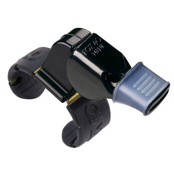Fox 40 Summit Mini CMG Whistle Sports Accessory w/ Fingergrip Black