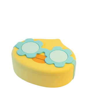 Cuisena Plastic Ducky Lunch Box Container 16x13cm - Yellow