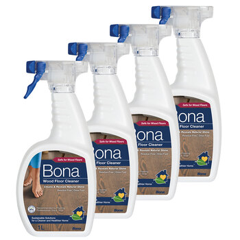 4PK Bona 1L Wood Floor Cleaner Spray