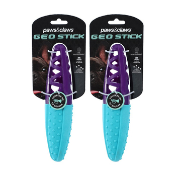 2PK Paws & Claws 23cm Geo Floating TPR Stick