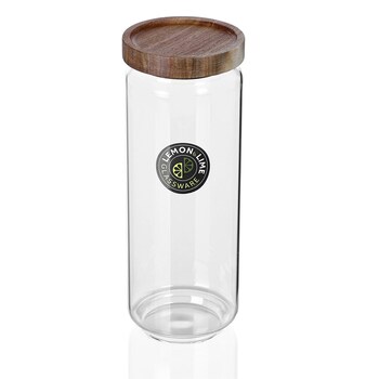 Lemon And Lime Woodend Glass Canister 1.4L