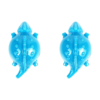 2PK Rosewood Squeaking Lizard Dog Pet Chew Bite Interactive Soft Fun Play Toy Blue