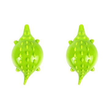 2PK Rosewood Squeaking Crocodile Dog Pet Chew Bite Interactive Soft Fun Play Toy GRN