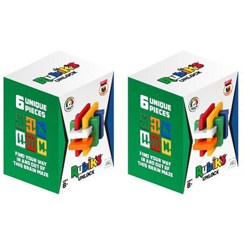 2PK Rubiks Unlock Box Package Brain Maze Kids Toy 8y+
