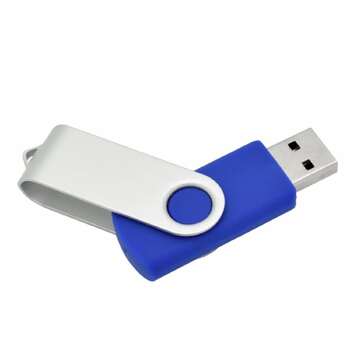 Kensington USB 2.0 Swivel Flash Drive 16GB Memory - Blue