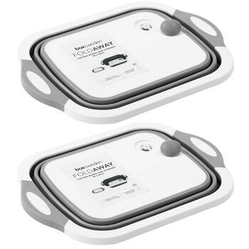 2PK Boxsweden FOLDAWAY CUTTING BOARD STRAINER 40X30X14CM