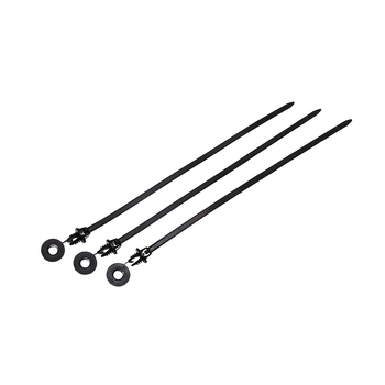 20pc Neta 270mm Tatura Trellis Strap Plant Stand Support - Black