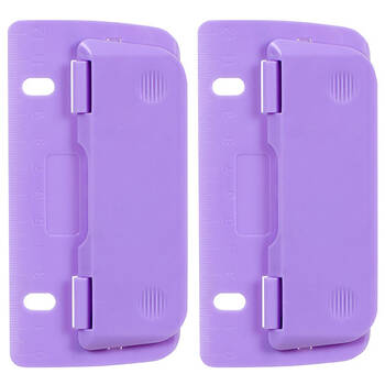 2x ColourHide Bindermate 2 Hole Punch Maker - Purple