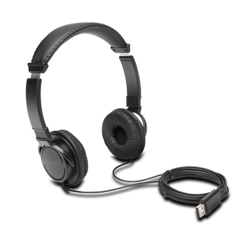 Kensington USB-A Headphones Over-Ear Headset For Laptop/PC - Black