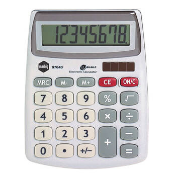 Marbig 8 Digit Compact Desktop Calculator