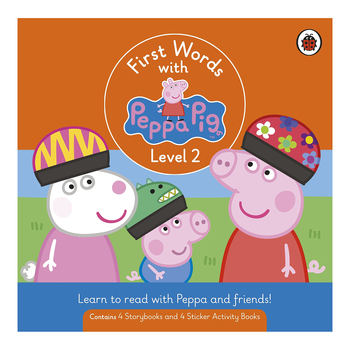 8pc First Words w/ Peppa Pig Kids Reading Book Set Lvl2