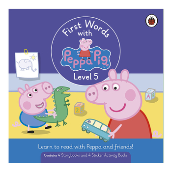 8pc First Words w/ Peppa Pig Kids Reading Book Set Lvl5