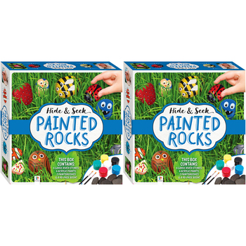 2x Craft Maker Hide and Seek Painted Rocks Craft Activity Kit 