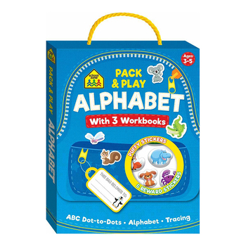 School Zone Pack & Play Satchel: Alphabet Workbook 3y+