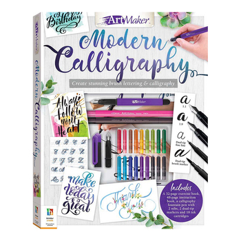 Art Maker Modern Calligraphy Book/Pen/Marker/Ink Kit 