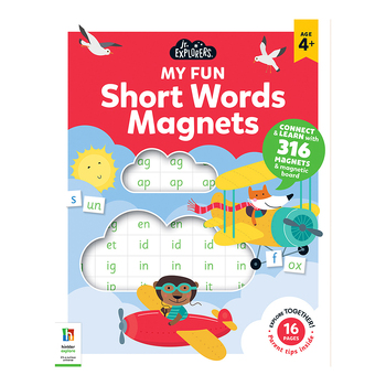 Junior Explorers Magnetic Books Short Words Childrens Book 4y+