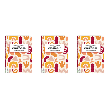 3x Solve It! Classic Puzzle Books: Crossword Adult Puzzle Book 