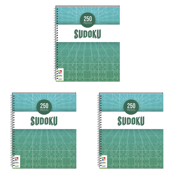 3PK Kaleidoscope Solve It 250 Puzzles Sudoku Adults 288-Page Fun Game Play Book